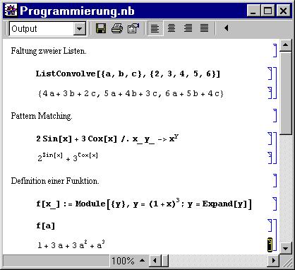 Beispiel Programmierung